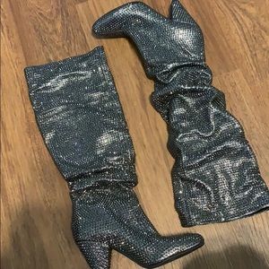 NWOT INC Rhinestone Boots